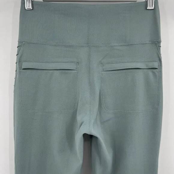 Athleta Sage Green Delancey Moto Tight Leggings Zipper Ankle Women’s Size Small - Picture 7 of 11